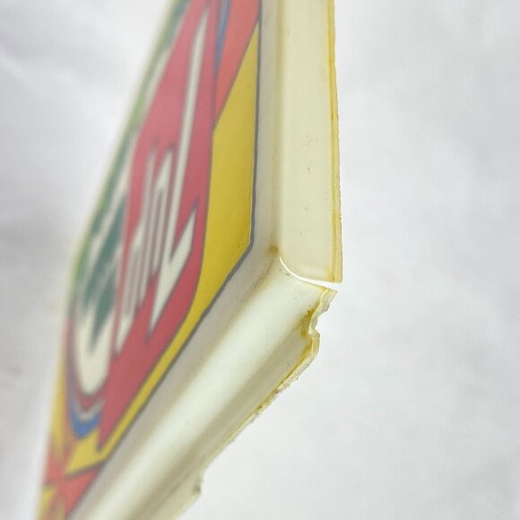 Vintage 7Up Peter Max Inspired Plastic Commercial Display Sign - Picture 10 of 13